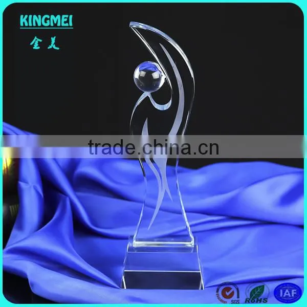 KM-ZP85 2014 Factory Wholesale Customized Clear Acrylic Award&trophy,blank Glass Crystal Awards photo-4