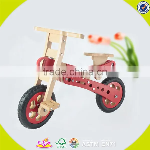 Оптовая продажа деревянных детских велосипедов-балансировок 2017 года. Дешевые деревянные детские велосипеды-балансировки. Популярные деревянные детские велосипеды-балансировки W16C150 photo-2