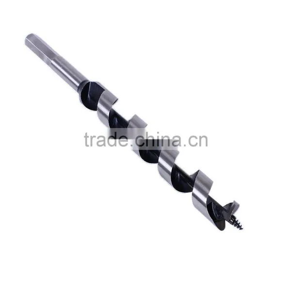 High Carbon Steel SDS Auger Drill Bit Brad Point Drilling Hex Shank Spiral Wood Drills With Thread Tip photo-6