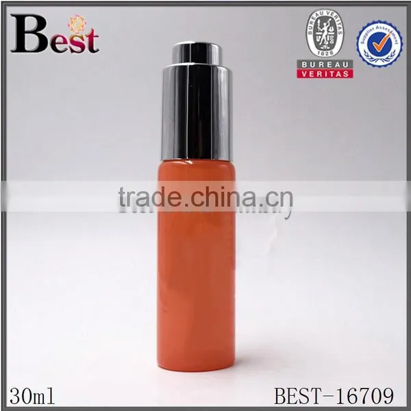 Super High Quality Cosmetic 30ml Perfume Bottle Orange Color Perfume Bottle 30ml Round Shape Perfume Bottle 30ml Spray photo-2