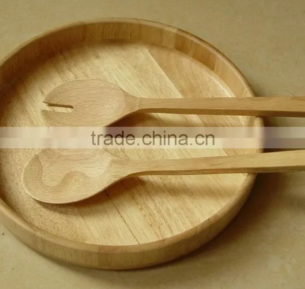 Salad Spoon, Wooden Spoon, Wood Salad Spoon and Fork. photo-2