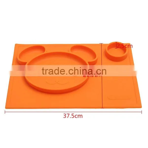 Bear Shape Silicone Placemat for Kids photo-3