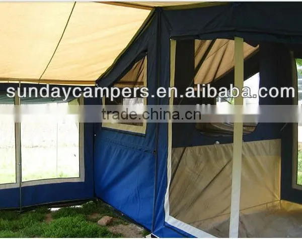 4WD Chinese off Road Military Shovel Hard Floor Camper Trailer Tent photo-3