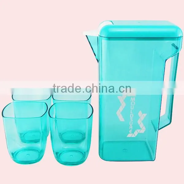 1600ml Fashionable Plastic Water Jug With Cups photo-4
