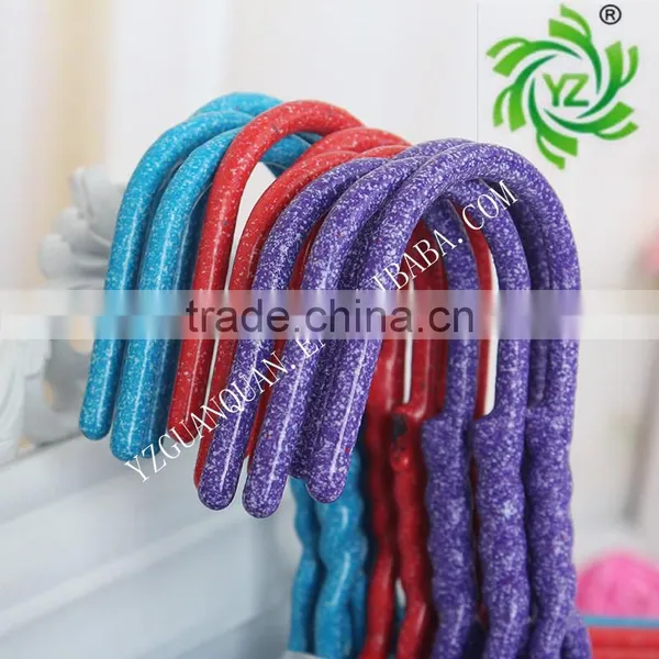 A568 2017 High Quality Clothes Hanger/metal Pvc Coated Laundry Hangerr/Metal PVC Hanger With Curved Shape photo-6