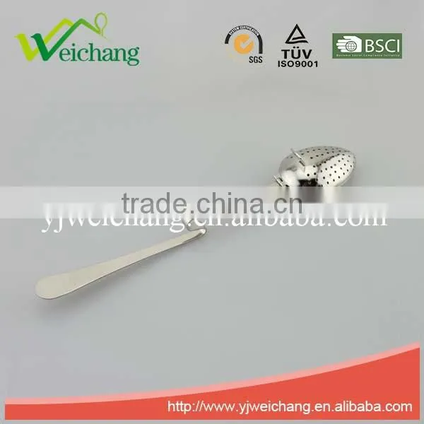 WCTS193 Good Quality Stainless Steel Tea Tools Tea Strainer Tea Infuser Long Bending Handle Durable and Rust Resistant photo-3