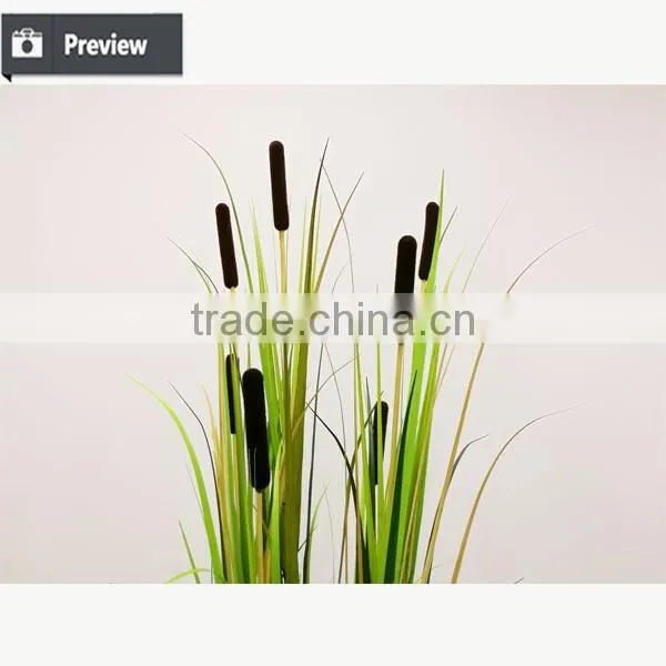 150cm Artificial Onion Grass With Cattails in Pot Fake Grass for Decoration photo-2
