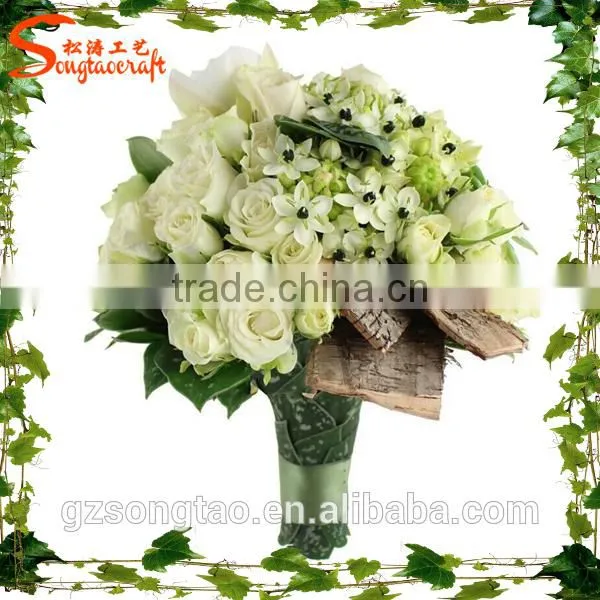 Home Mini Artificial Handle Rose Flower With Potted for Sale photo-3