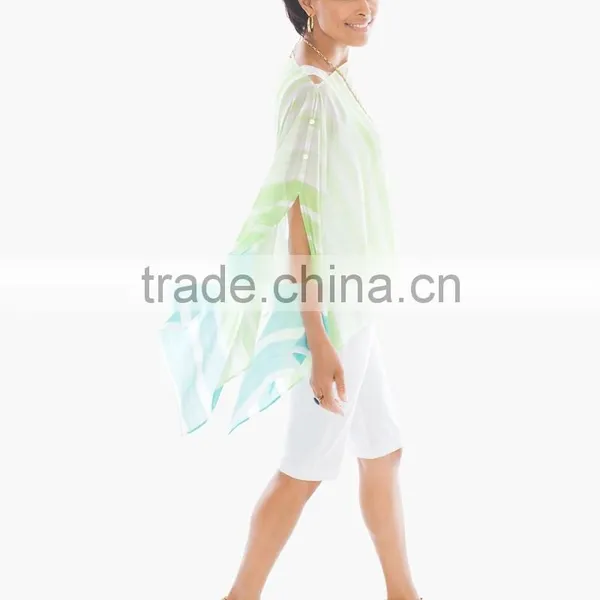 Women's New Arrived Summer Sheer Chiffon Poncho photo-3