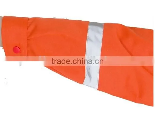 EN11612 100%cotton Flame Retardant Workwear T/C 65/35 Antistatic Garment,waterproof Oil Repellent Uniform photo-3