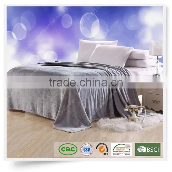 New Style Polar Plain Super Soft Glossy Flannel Blanket Factory Price High Quality Wholesale photo-2