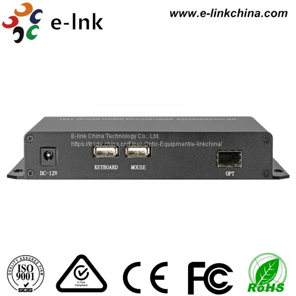 DVI KVM Фибероптический Расширитель photo-3