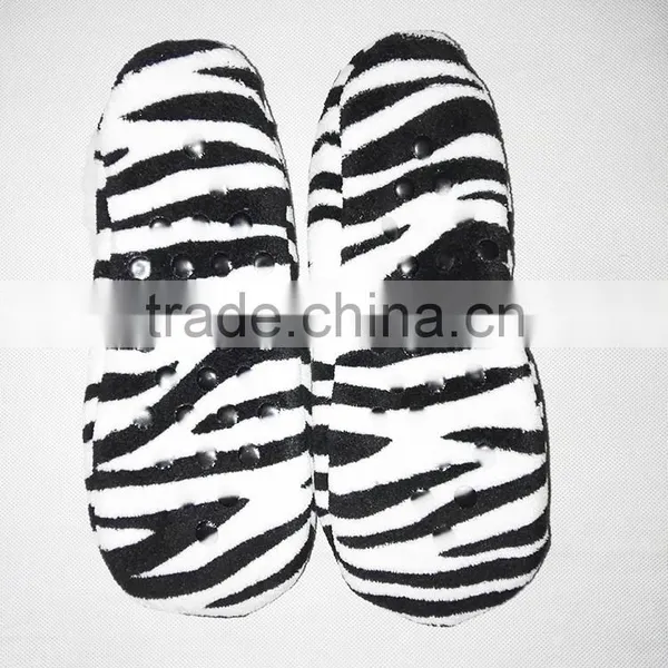 Womens Dip Dyed OMG Soft Faux Fur Plush Fleece Lined Footies photo-2