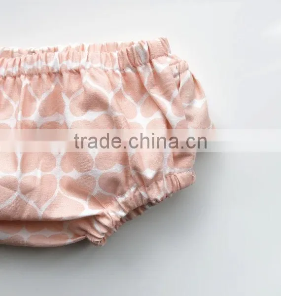 Pastel Baby Girls Ruffle Bloomers Baby Bloomer Print Heart Fluffy Baby Bloomer Wholesale photo-2