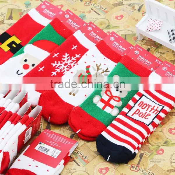 Wholesale Baby Clothing Wholesale Wool Yarn Baby Christmas Socks photo-2