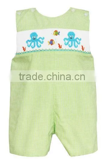 Wholesale Smocked Infant Toddler's Boy Shortall