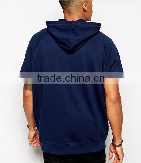 Oversized In Men's Short Sleeve Blank Hoodie photo-2