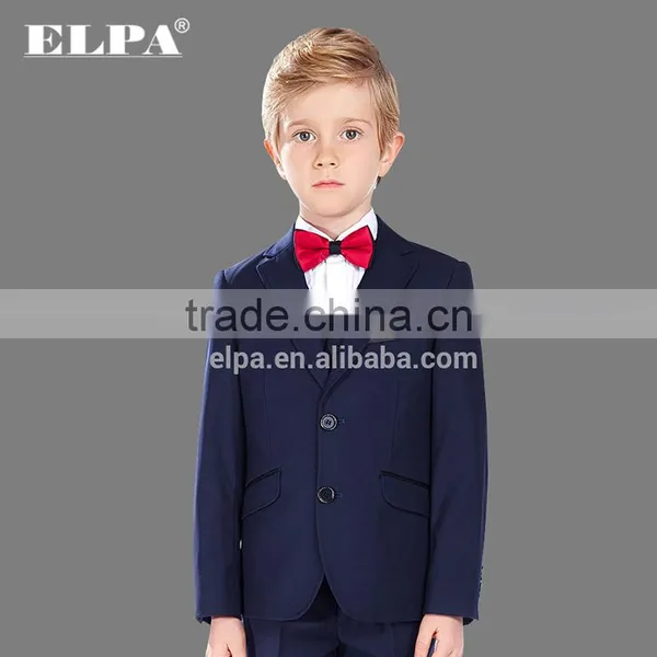 ELPA NXB0040 Black Blue Boys Formal Suits High Quality Kids School Uniform OEM photo-2