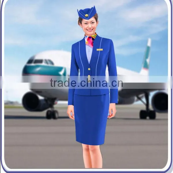 2015 Shoujia Fashion Airline Stewardess Uniform