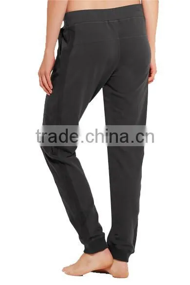 Wholesale Women Cotton Track Pants Breathable Gym Long Yoga Jogger Running Pants photo-3
