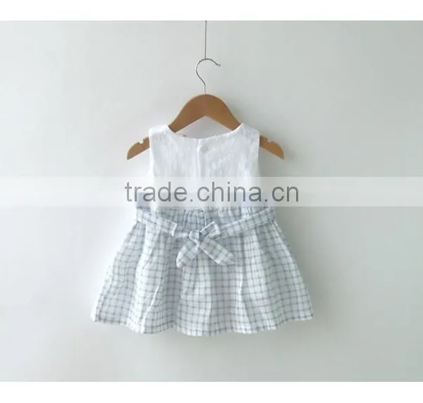 New Style 100% Cotton Sleeveless Wholesale Baby Girl Dress photo-6