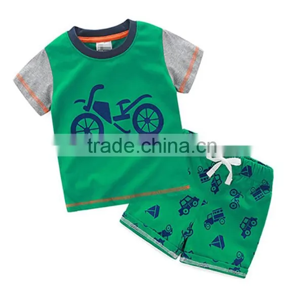 Wholesale 100% Cotton Summer Children Clothing Set for 2-7 Y Boy photo-5