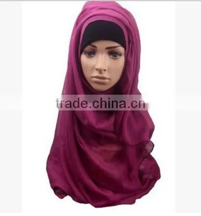 Muslim Pure Color Bag Towel Europe and the United States Fashion Super Large Cap Cover Scarf Scarf photo-5