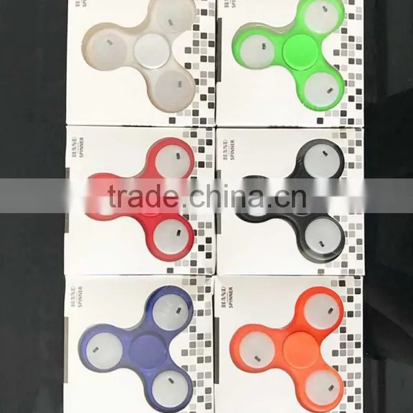 LED Glow Gyro Switch Finger Gyro Three Leaves Bright Flash Finger Gyro Factory Direct photo-3