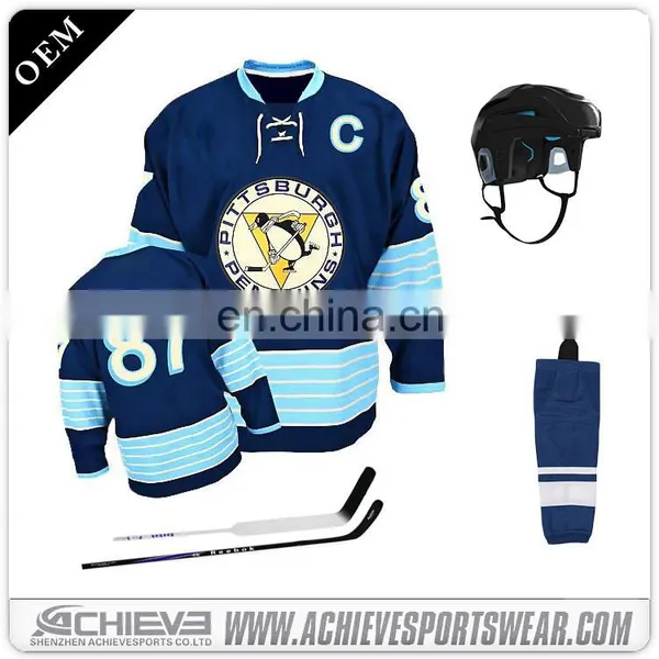 Sublimated Uniform Team Wear Top Custom Ice Hockey Jersey photo-4