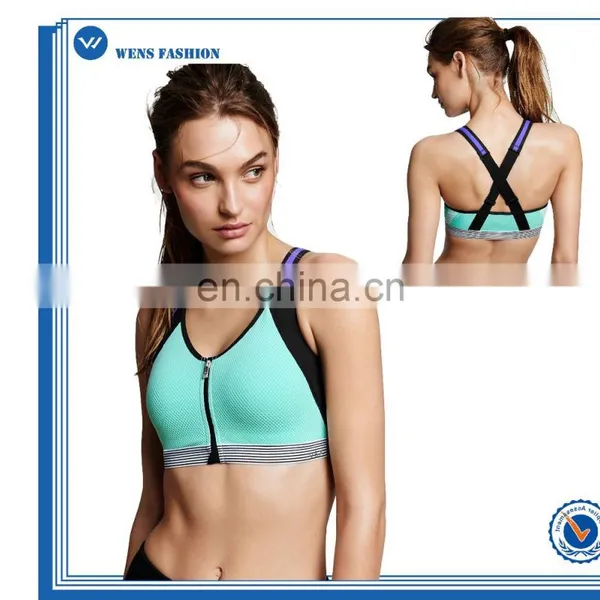 Custom Make Ladies Fitness Workout Front Close Sports Bra photo-3