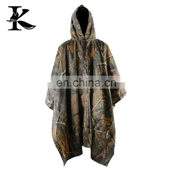 Breathable Camo Poncho Hunting Rain Wear photo-2