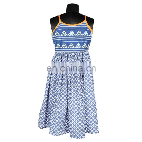 100% COTTON STRAP DRESS FOR TEENAGER GIRLS