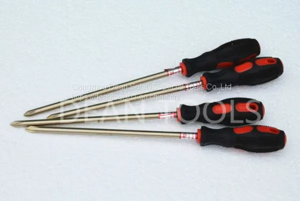 BERYLLIUM COPPER SCREWDRIVER SLOTTED FLAT NON SPARKING TOOLS 8*200MM