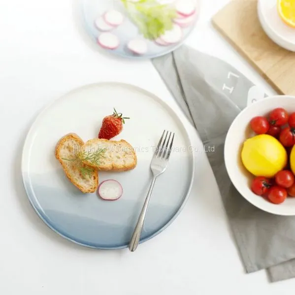 Dinnerware Attractive Grey Wedding Cheap Bulk Ceramic Charger Plates photo-2