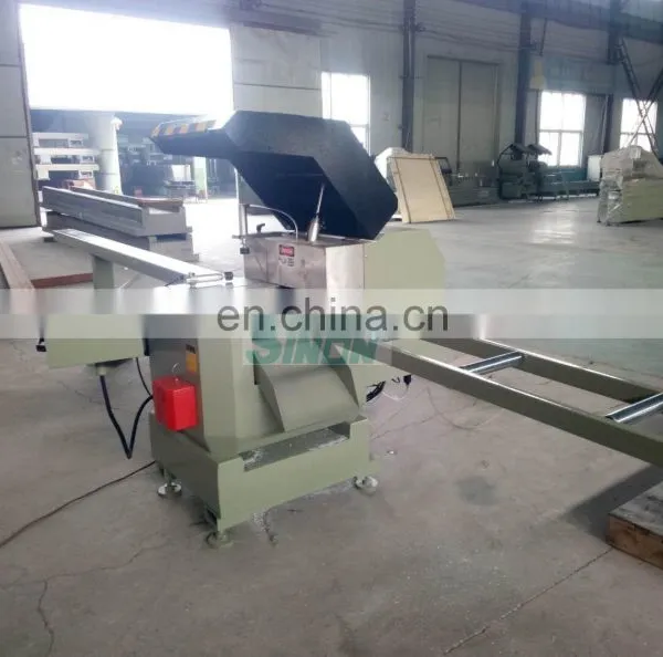 Window Door Aluminum and UPVC Profile Single Mitre Saw Cutting Machine photo-3