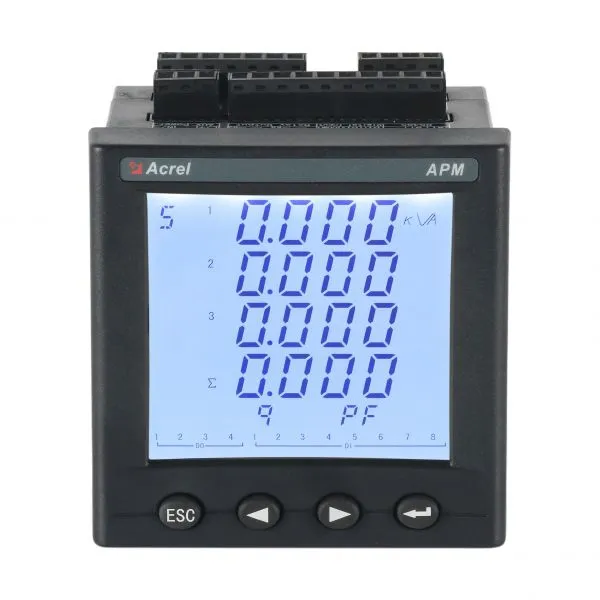 Acrel Chinese factory Max/Min Log with Timestamp Multifunction Meter APM800/MLOG with SD Card