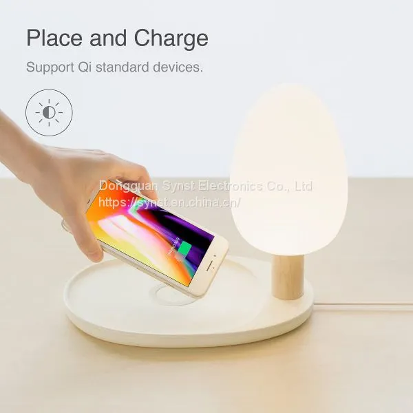 Qi Wireless Fast Charger With LED Desk Lamp photo-3