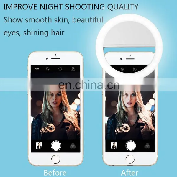 Factory Direct Supply Clip on 36 Led RK12 Beauty LED Flash Selfie Fill Ring Light for All Mobile Phones photo-5