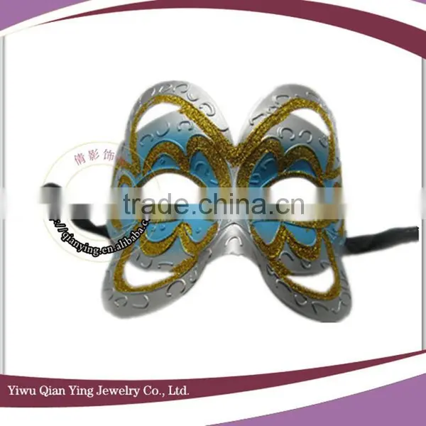 Cheap Decorative Colorful Butterfly Shaped Cocktail Party Masks for Sale photo-2