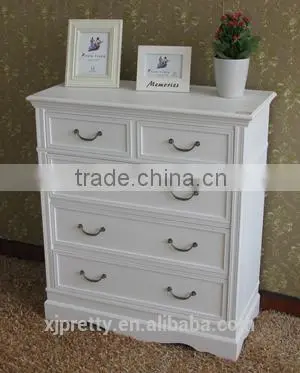 Simple European Style Classic White Good nc Paint Mdf Small Home Furniture Manufacturer Bedside /side/storage Cabinet Dresser photo-4