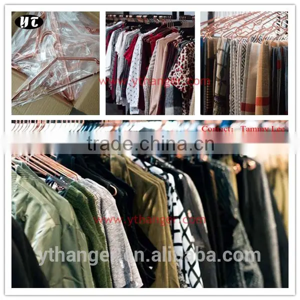 YT High Quality Copper Metal Hanger Wire Clothes Hanger for Display photo-2