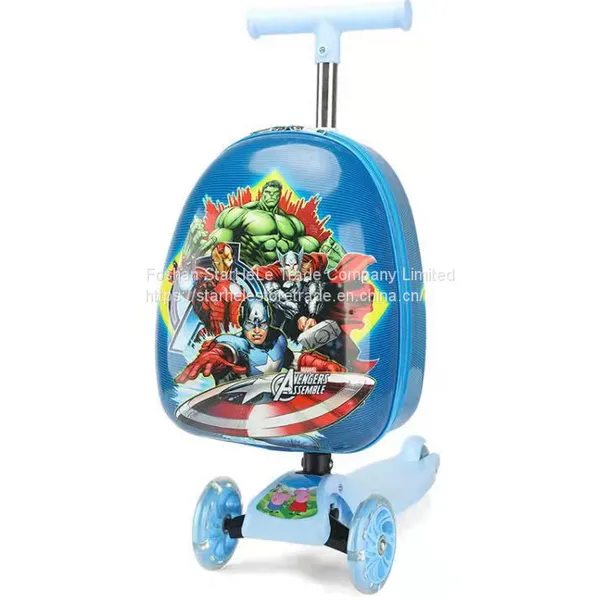 Creative Cartoon Cute Skateboard Children's 16 Inch Trolley Case photo-2