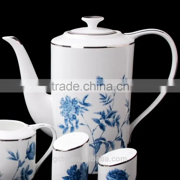 Bone China 15pcs Tea Set With Geometric Figure photo-2