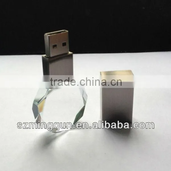 Special Wooden Crystal USB Pendrive With Differnet Shapes Crystal 3D photo-6