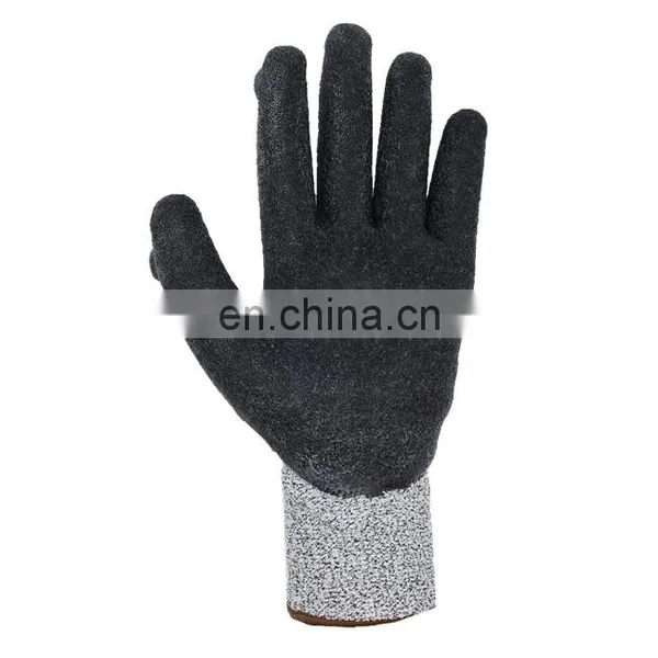 High Quality HPPE TPR Impact Nitrile Mechanical Anti Cut Level 5 Resistant Hand Work Safety Gloves photo-4