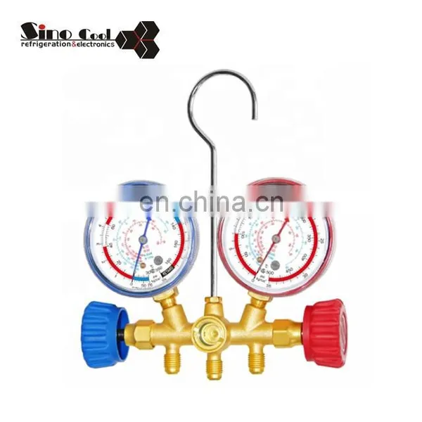 BRASS HVAC A/C REFRIGERATION KIT AC DOUBLE  R134  R410A AT-536H MANIFOLD GAUGE SET Manometer-Set r410 photo-3