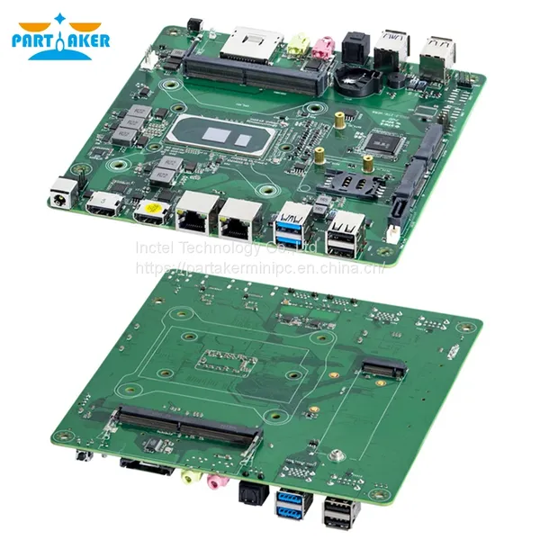 Partaker Mini PC Intel Core i7 1065G7 i5 1035G4 2*RAM Slots Max 64GB DDR4 RAM Gaming Desktop Computer 2*HDMI2.0 2*LAN 8*USB photo-3