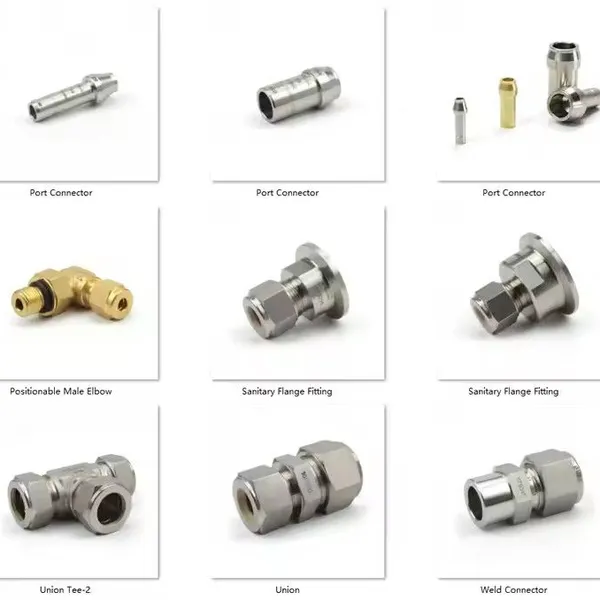 Nipple Fitting Stainless Steel Pipe Fitting Hydraulic Hose Adapter Male Female Threaded OEM Custom photo-2