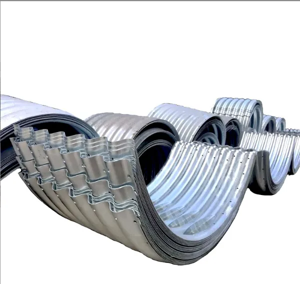 Galvanized Corrugated Metal Pipe 20mm 3/4'' Armco Mp100 Steel Pipe Flexible Corrugated Tube Large Diameter photo-2