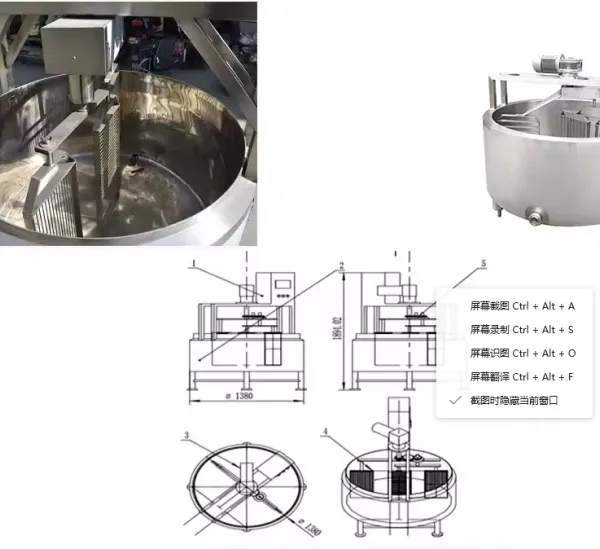 100L, 200L, 300L, 500L, 800L, 1000L, 2000L Round Cheese Vat photo-4